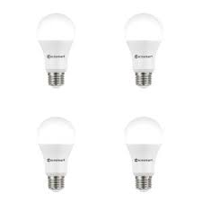 Ecosmart 100 Watt Equivalent A19 Non Dimmable Led Light Bulb Daylight 4 Pack A7a19a100wul03 The Home Depot