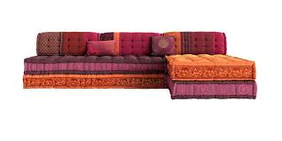 Maili Sectional Sofa Purple Orange