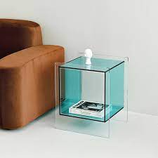 Cube Inspired Acrylic Side Table