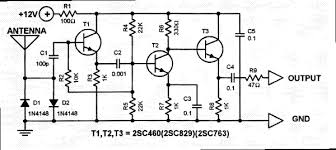 car antenna lifier circuit