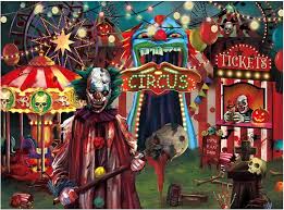 halloween evil circus theme photography