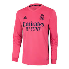 Real madrid are set to take to the pitch in 2020/21 with a unique pink and black design on their traditional white home real's traditional white kit is set to feature a unique shirt designcredit: Sales Real Madrid Away Long Sleeve Jersey 2020 2021 Up To 50 Off