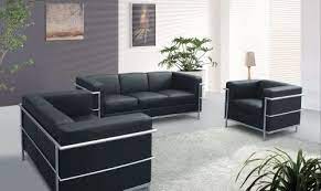 black 17 18 office leatherette sofa