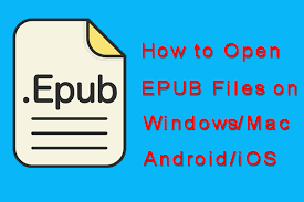 how to open epub files on windows mac