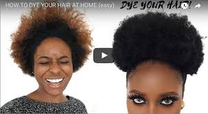 how to dye your natural hair at home