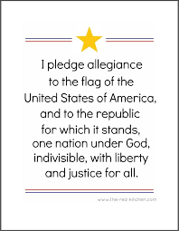 Help children better comprehend our pledge of allegiance! Pledge Of Allegiance Words Printable That Are Agile Obrien S Website