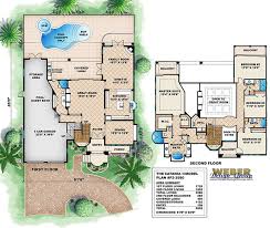 Beach House Plan Luxury Mediterranean