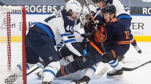 I prefer the orange and blue myself but i really like how this turned out. Wheeler S 3rd Period Goal Lifts Jets To 6 5 Win Over Oilers Abc News