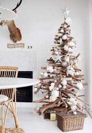 tree branches and pallets for christmas