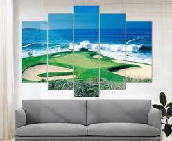 Ocean Canvas Print Golf Wall Art