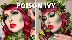 poison ivy halloween makeup tutorial