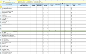 Kitchen Remodel Estimator Excel Estimating Spreadsheet And