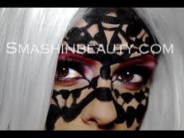 lace mask face paint halloween makeup