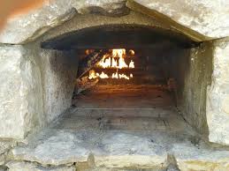 Looking Inside Wood Fired Oven This