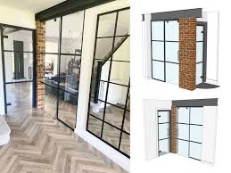 glass partitions at residential project