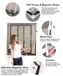 Whether you are repairing a window, door or patio screen, our hardware kits make any repair easy. Diy Magnetic Window Screens Off White Frame Magnetic Mosquito Net Premium Quality Window Screen