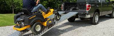 Always push it or winch it. How To Properly Load A Lawn Tractor Into A Pickup Discountramps Com