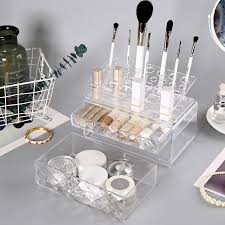 plastic dresser makeup organizer