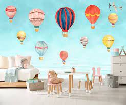 Hot Air Balloon Nursery Wallpaper Kids