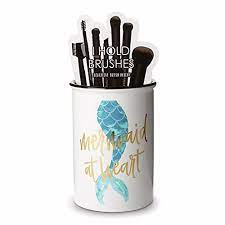 ceramic makeup brush holder storage