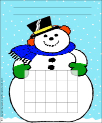 Www Preschoolprintables Com Winter Snowman Sticker Chart