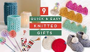 easy knit gift ideas and patterns