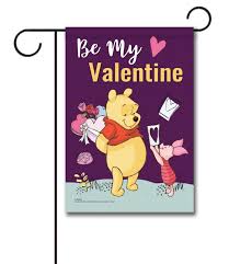 Buy Be My Valentine Pooh Garden Flag