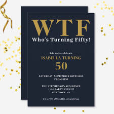 humorous 50th birthday invitations