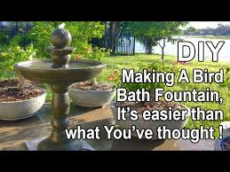 Patterns, monograms, stencils, & diy projects. Diy Bird Bath Fountain Easier Than What You Ve Thought Youtube