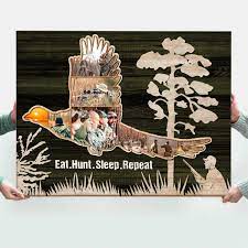 pheasant hunting photo collage dad
