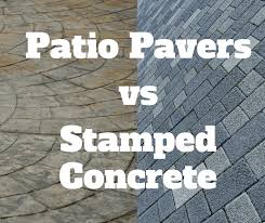 Patio Pavers And Stamped Concrete