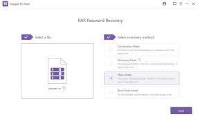 pper for rar recover lost pword