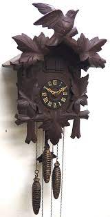 Antique Cuckoo Wall Clock Double Cuckoo