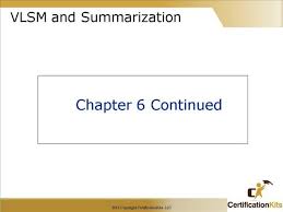 Cisco Ccna Vlsm And Summarization Part I Certificationkits Com