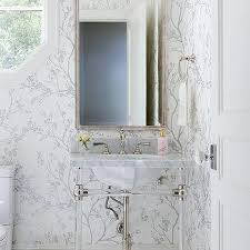 Secondly, bathrooms and powder rooms are the perfect places to experiment with wallpaper we've come up with 18 bathroom wallpaper ideas to inspire you in your next bathroom remodel. Silver Bathroom Wallpaper Design Ideas