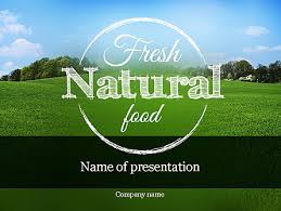 Organic Products Company Presentation Template For
