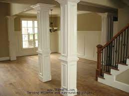 Kitchen Columns Stair Remodel