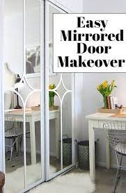 Mirrored Closet Door Makeover Mirror