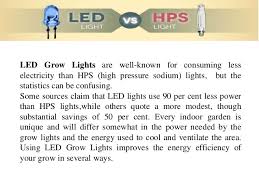 Power Consumption Led Grow Lights Vs Hps Light
