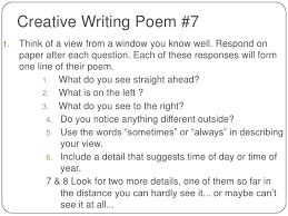 Beginning of a creative writing activity for a second grade unit on