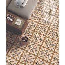 floor wall wooden tiles at the