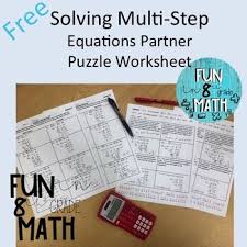 120 multi step equations ideas