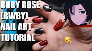 ruby rose sting manicure rwby r