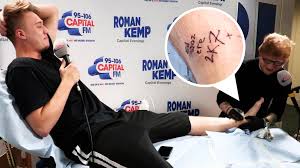 Ed sheeran's tattoos are made with the latest and most cutting edge technology. Ed Sheeran Blames Pal Saoirse Ronan For Misspelled Galway Grill Tattoo She Really Took The P Out Of Me Irish Mirror Online