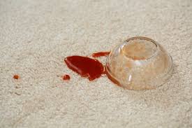 clean tomato sauce stains from a carpet