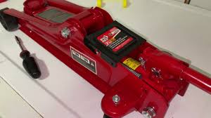 refill and purge a hydraulic floor jack