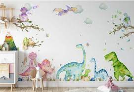 Xxl Dinosaur Wall Decals Set For Kids