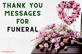 thank you messages for funeral