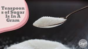 many teaspoons of sugar is in a gram