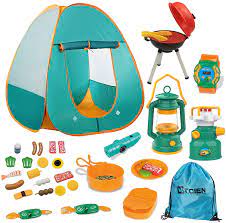 Your child will earn about the great outdoors, get outside and have fun! Buy Mitcien Kids Camping Tent Gear Set Pop Up Play Tent With Pretend Bbq Toys Camping Tools For Toddlers Boys Girls For Indoor And Outdoor Online In Vietnam B07qrg4tjc